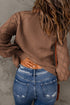 Bishop Sleeve V-Neck Drop Shoulder Button Front Knit Cardigan Sweater